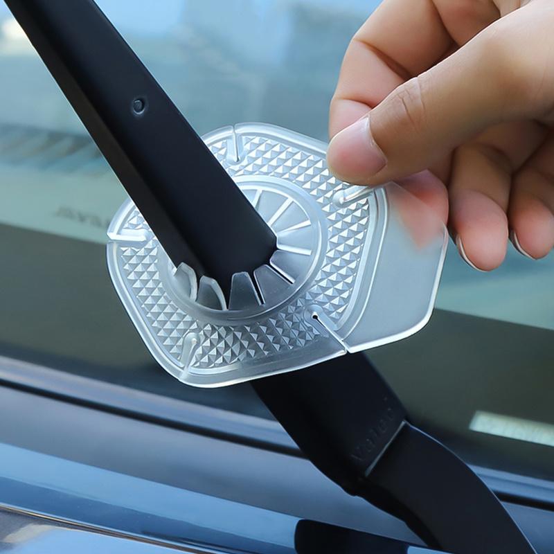 2 Stück Windschutzscheibenwischer Schutzabdeckungen für Autos Schutz vor Schmutz und Blättern Staubdichte Hülle Abdeckung für Wischerloch am Auto Zubehör