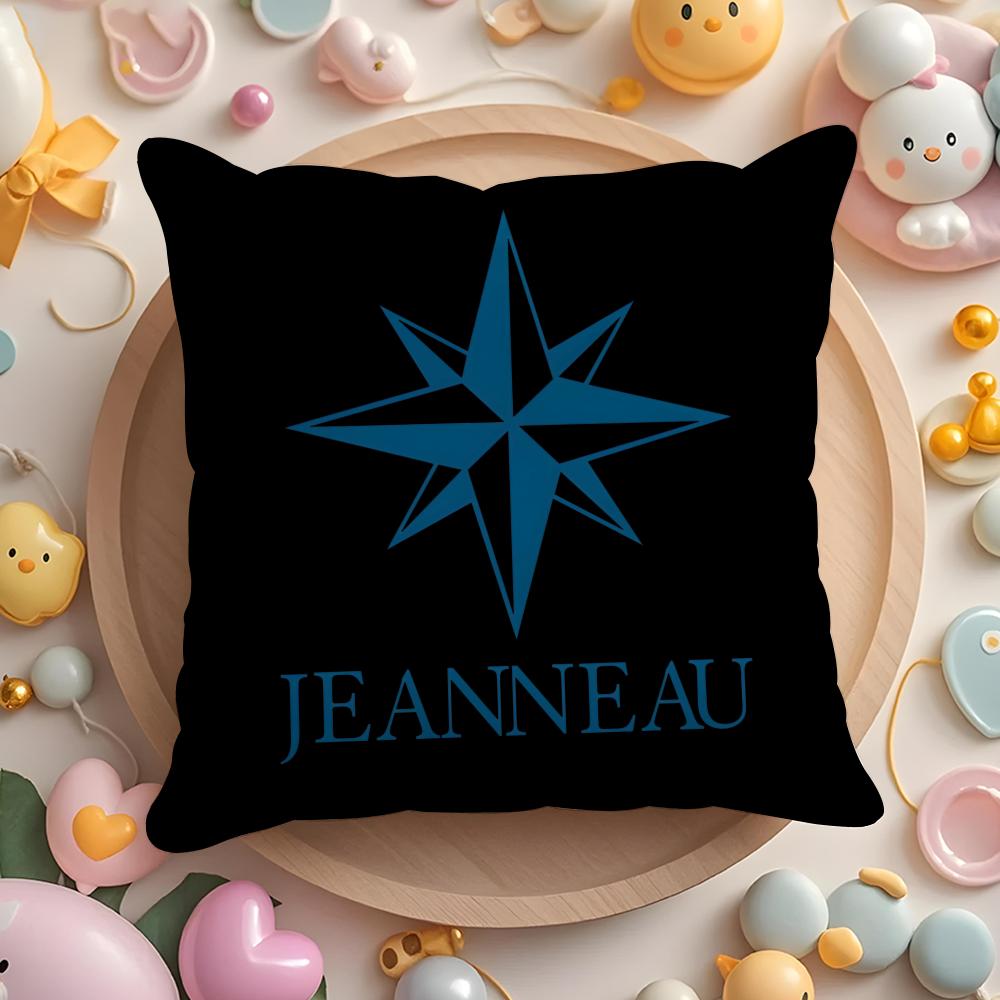 

J-Jeanneau Yachts Logo Cushion Cover Home & Car Multi-Scene Pillow Cover - Reversible, Soft & Durable for Daily Use 50cmx50cm