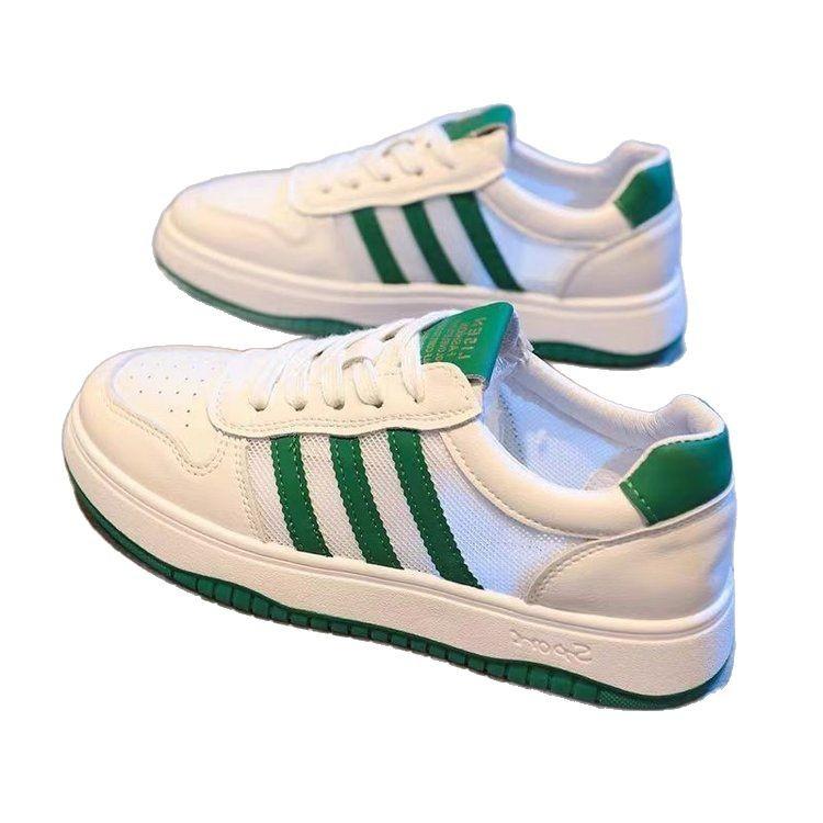Little white shoes women's 2025 spring and summer new net shoes versatile breathable mesh flat baseplate shoes foreign casual women's shoes