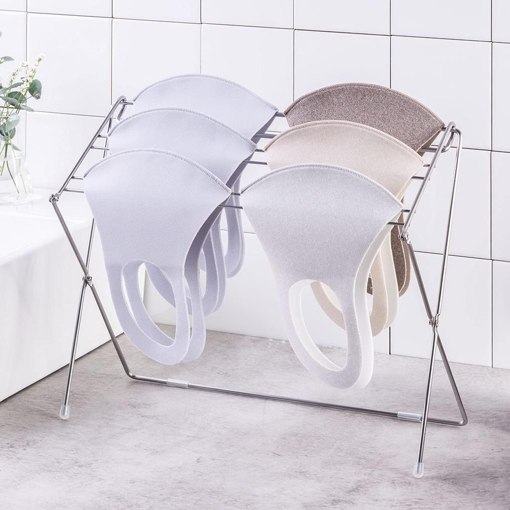Oaks Made in Japan Folding Hanger for Small Items Masks Dishcloths Width 340 x Depth 130 x Height 255mm Quick-drying