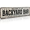 Tin Metal Wall Art Retro Outdoor Yard Sign Home Garden Bar Decor