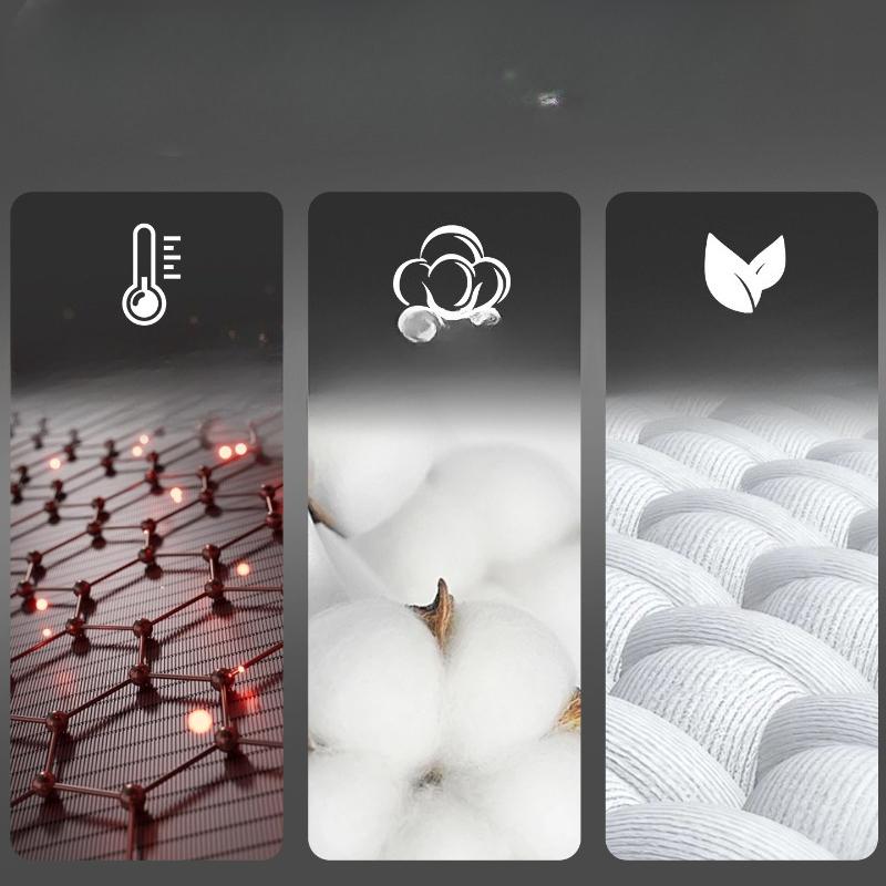 Graphene Socks Men's 10A Antibacterial, Warm and Deodorizing Mid-calf Solid Color Autumn and Winter Warm Socks