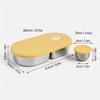 2 Grids 304 Stainless Steel Bento Lunch Box With Sauce Box Portable Sealed Fruit Salad Food Container For Student Microwave Safe
