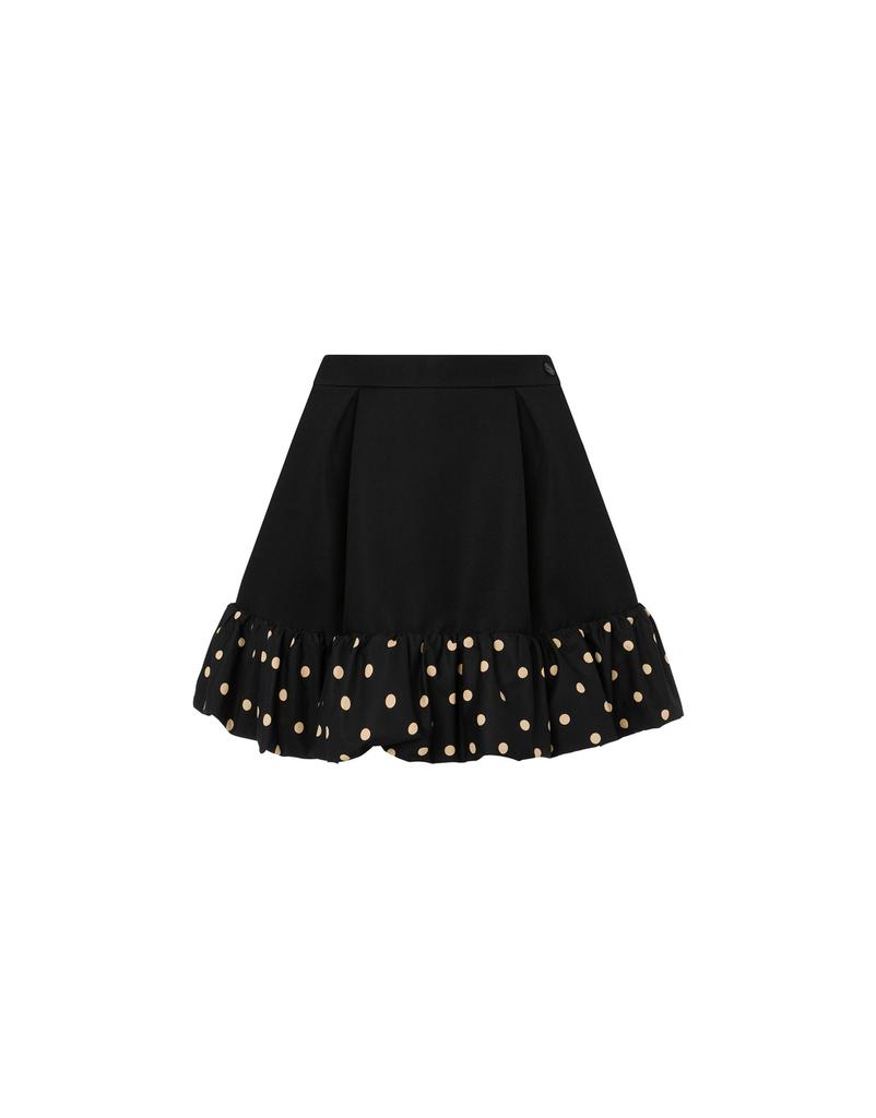 MOSCHINO Polka Dot Blend Miniskirt