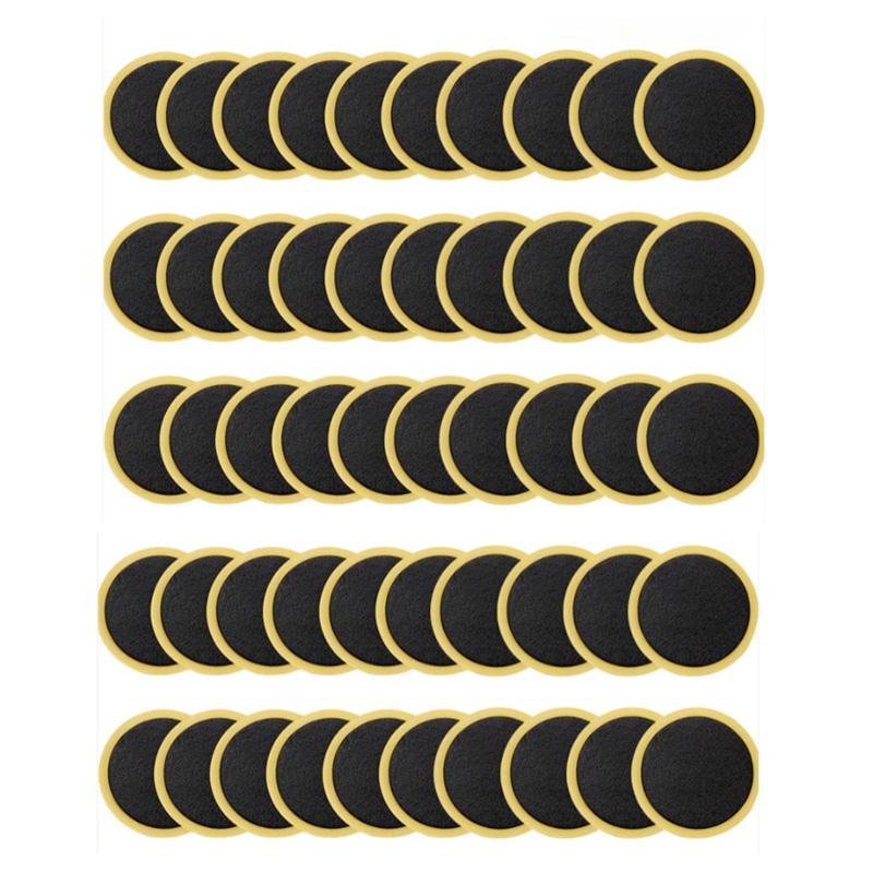 

50/100 Pcs Round Bicycle Tire Patches Quick Drying Mountain Bike Tire Patch Tools No-glue Adhesive Bicycle Repairing Accessories