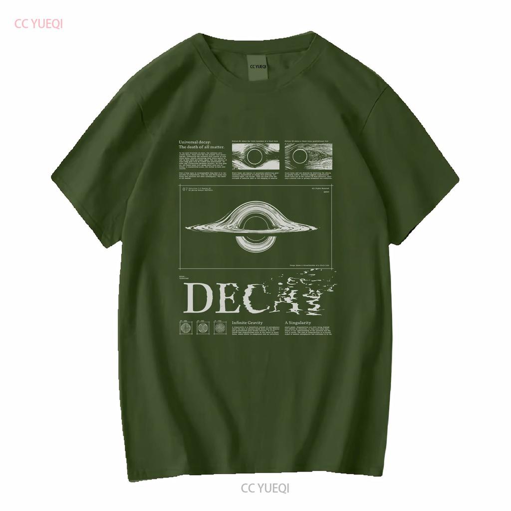 Black Hole Decay T Shirt Cosmic Universe Space Science Vintage Astronomy Geeks Lover long or short sleeves vintage Washed
