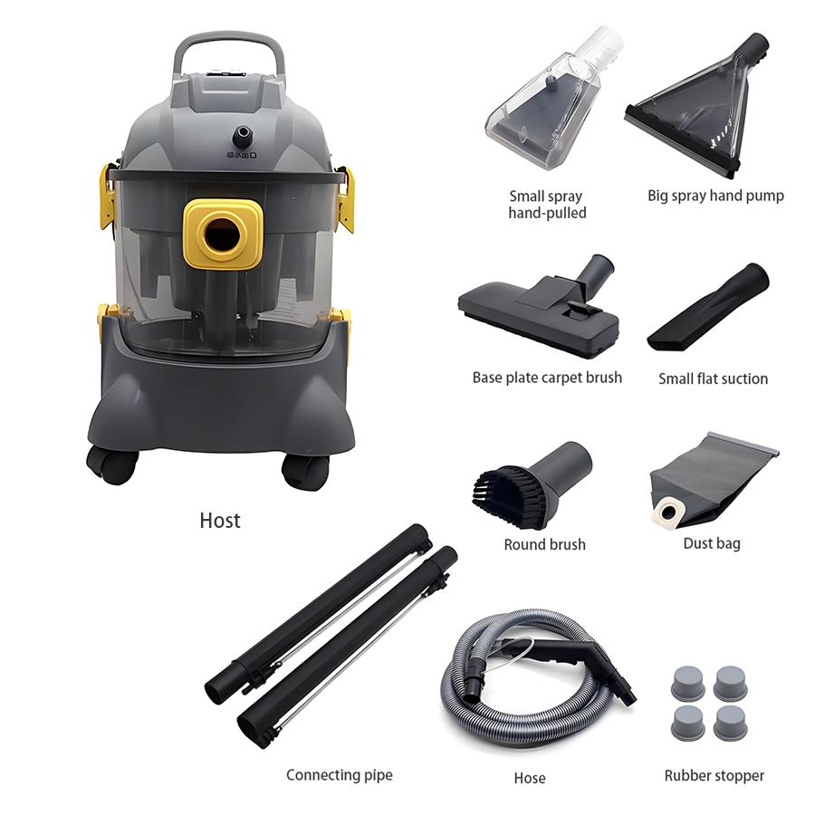 

Спрей и пылесос 3-в-1 Экстрактор для ковров Машина для чистки обивки Пылесос для влажной и сухой уборки с распылителем для чистки автомобиля