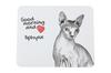 Sphynx - Mouse Pad with Print, Personalized Cat Pad, Unique Gadget for an Office Worker from the Art-Dog Brand