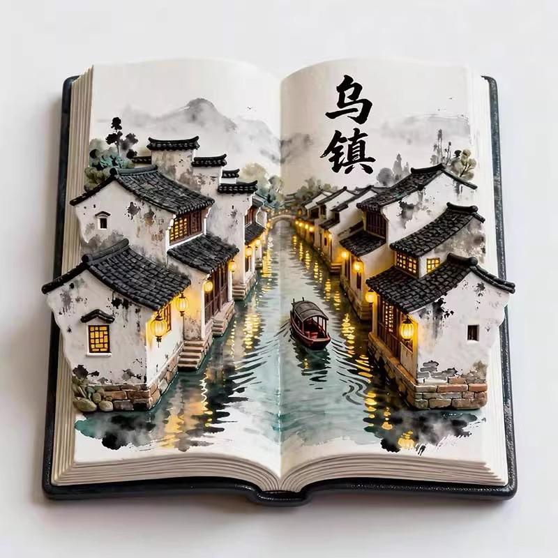 Souvenirs de Voyage Chine Aimants de Frigo Shenzhen Yangzhou Suzhou Hangzhou Dali Dujiangyan Penglai Zhouzhuang Autocollants de Frigo