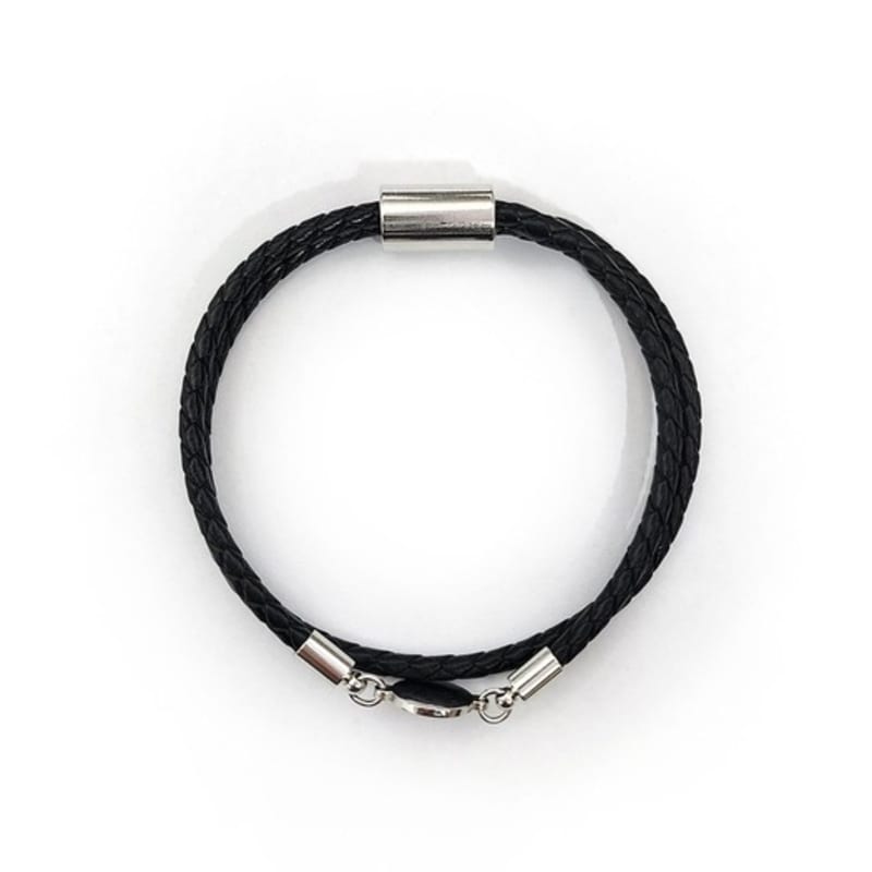 

MAISON MASTER Багатошаровий мінімалістичний шкіряний магнітний браслет black