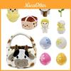 Cow Easter Basket Plush Toy With Pp Cotton For Holiday Gift And Decor