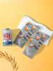 1 pair of mid-length unisex socks with beer can pattern, novel, creative and interesting gift, comfortable and breathable, suita
