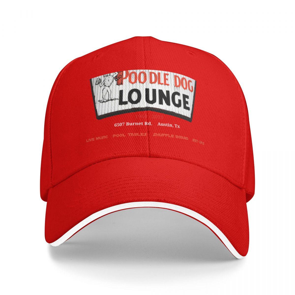 Poodle Dog Lounge Austin TX Baseball Cap Beach Outing Designer Hat Hats Women Unisexs