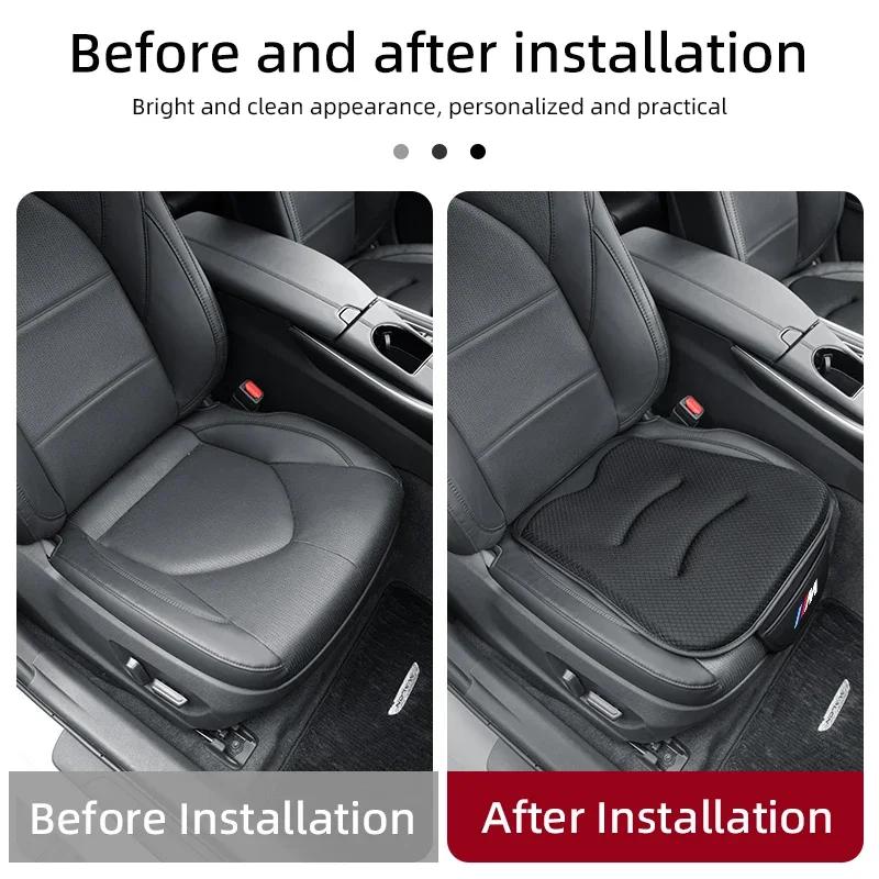 New Car Luxury Ice Silk Cushion Storage Bag Breathable Seat Cover Car Accessories For BMW E46 E90 E60 F10 E39 F30 E36 F20 E