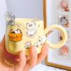 Yuezhen Cute Kitten Cartoon Die-Cut Journal Stickers for Children