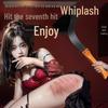 Durable Love Essentials: Female Wooden Handle Leather Slapping Paddle & Erotic Whip