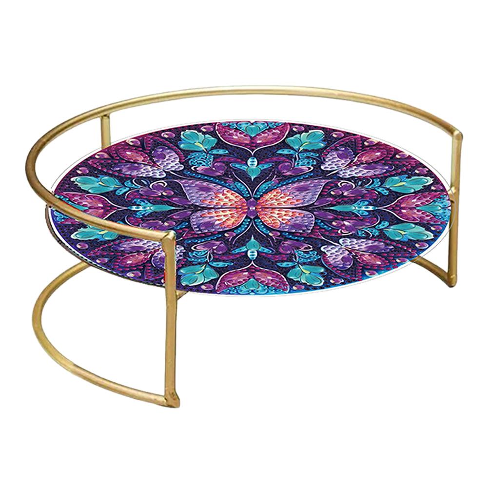 Acrylic Color Pattern 5D DIY Diamond Painting Serving Tray Diamond Painting Cupcake Stand for Countertop Decor