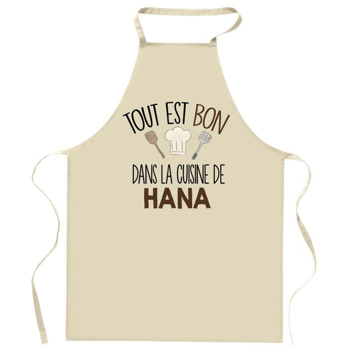Tablier de cuisine - Planetee Tout est bon - Impression bretonne - Coton épais - Liens ajustables