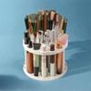 New 360° Rotating Makeup Brush Holder 45-Hole Space-Saving Pen Holder Large Capacity Desktop Organizer