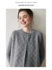 Women's Diamond Knit Cashmere Zipper Cardigan Vest - Loose, Thickened for 2025 Autumn/Winter