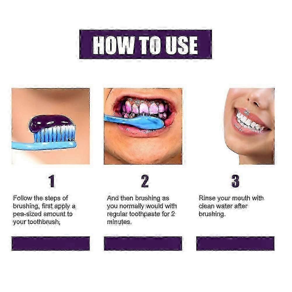 Eelhoe Purple Tooth Beautifying Toothpaste Niacinamide Whitening Yellow Tooth Remove Stains