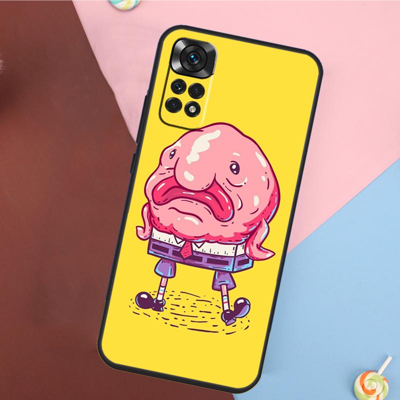 Cute Blobfish Cover For Xiaomi Redmi Note 13 Pro 14 12 11 9 10 9S 10S 11S 12S Redmi 10C 12C 13C 14C Case