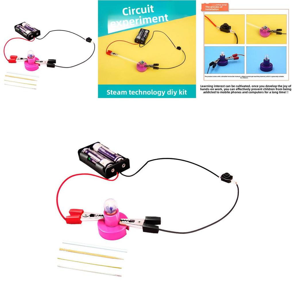 Simulated Light Bulb Circuit Experimental Material Set Children Puzzle Toys For Kids Science Education And Creativity