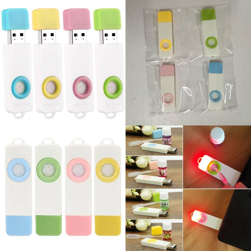 Premium Usb Scent Diffuser Car Air Freshener Mini Aromatherapy Gift White Gold