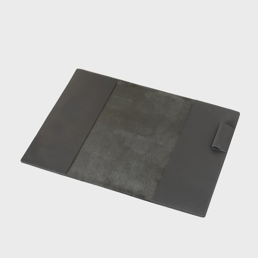 A5 size notebook cover with pen holder not (notebook included) (gray)