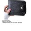 Retro Bifold Pocket Wallet Faux Leather Folding Wallet with Multi Card Slots Portable