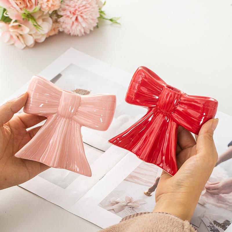 Ceramic Candle Cup Creative Handicrafts Unique Candlestick Ambience Multiple Colors Ins Gift Ornaments 5 Colors