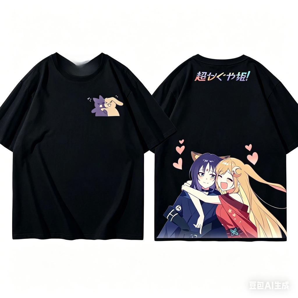 Kosmische Prinzessin Kaguya! Anime-Liebhaber-Shirt Ganzjahreskleidung Persönlichkeit Kleidung Große Größen Unisex Neues Modell Paare Heißes Produkt