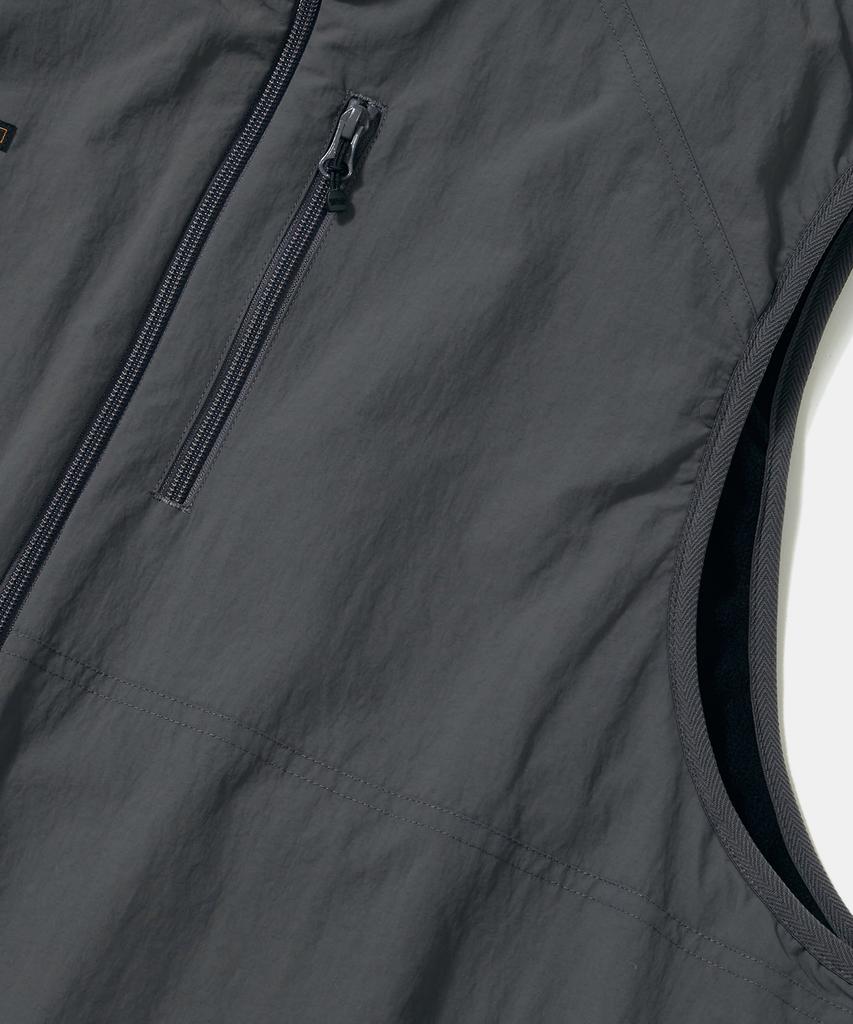 Columbia University Trajan Label Reversible Nylon/Pp Vest_Charcoal