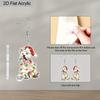 2D Flat Christmas Earring Cute Animal Earrings Christmas Dog Earrings for Women Holiday Christmas Gifts