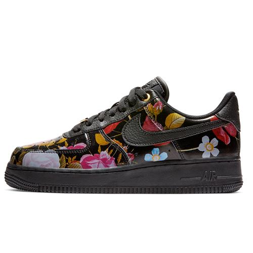 New Nike Air Force 1 Low Black Floral Women's AO1017-002