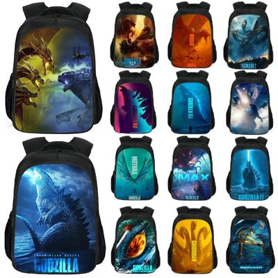3D Godzilla Backpack Kids School Bag Students Boys Bookbag Handbag Travel Bag