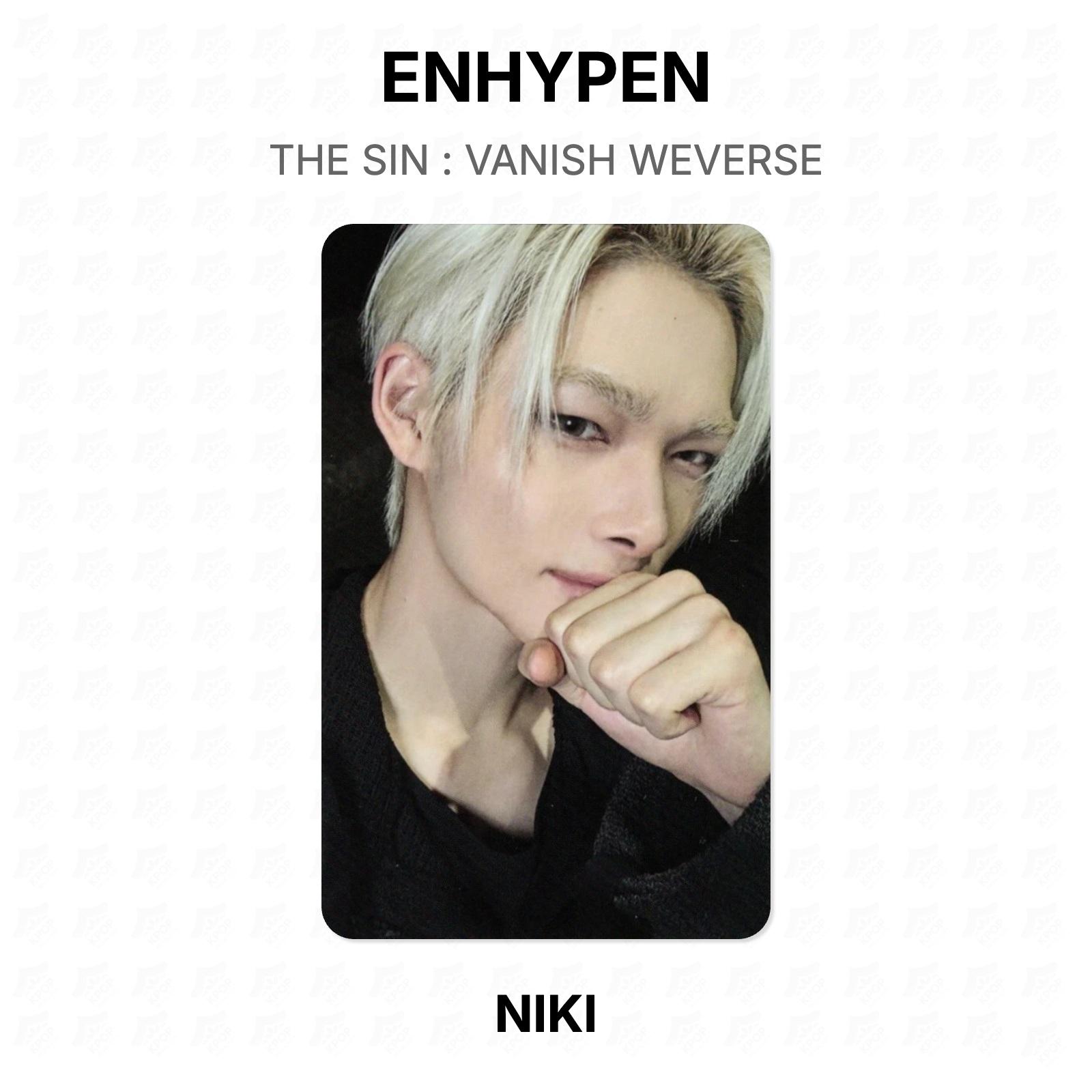 ENHYPEN THE SIN : VANISH WEVERSE Official Photocard NI-KI