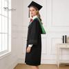 Academic Dress for Ceremonies Unisex Matte Graduation Cap Gown Set with Fake Shirt Collar And Doctoral Attire Neck Tie Professional Formal Bachelor's