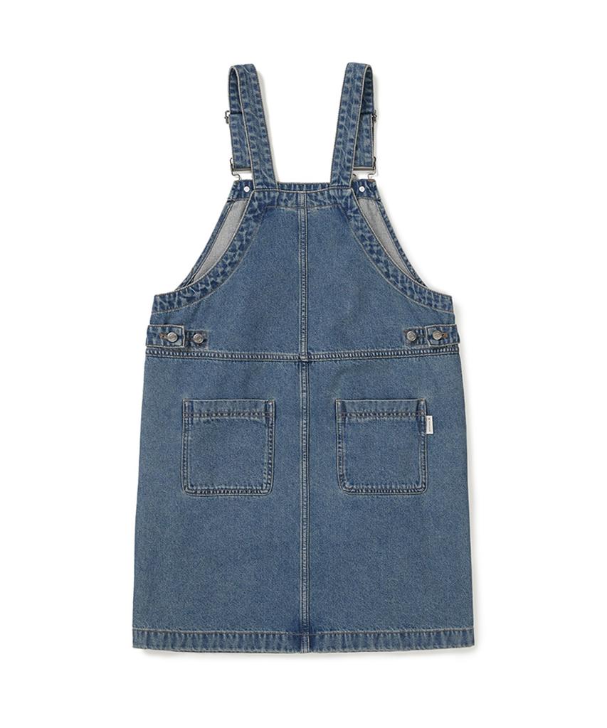 Snow Peak Apparel Denim Overalls Dress (S25Zwfop77) Blue
