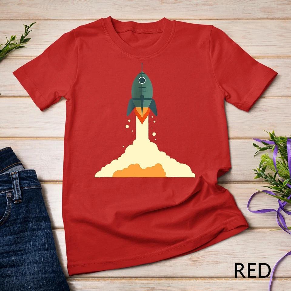 Space Rocket Astronaut T-Shirt Astronomy Exploration Unisex T-shirt 6 S