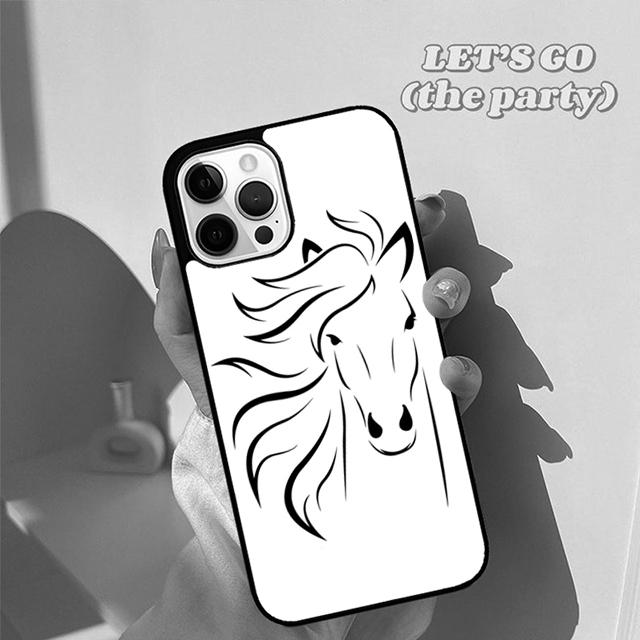 Autumu Horse Pony Horse Heartbeat Phone Case Cover for iPhone 17 Air 16 16e 15 12 11 13 14 Pro Max Apple Plus Coque