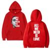 Singer Canserbero All We Need Is Love Song Double Sided print Hoodie Men women hip hop punk streetwear Unisex Fleece Sweatshirt