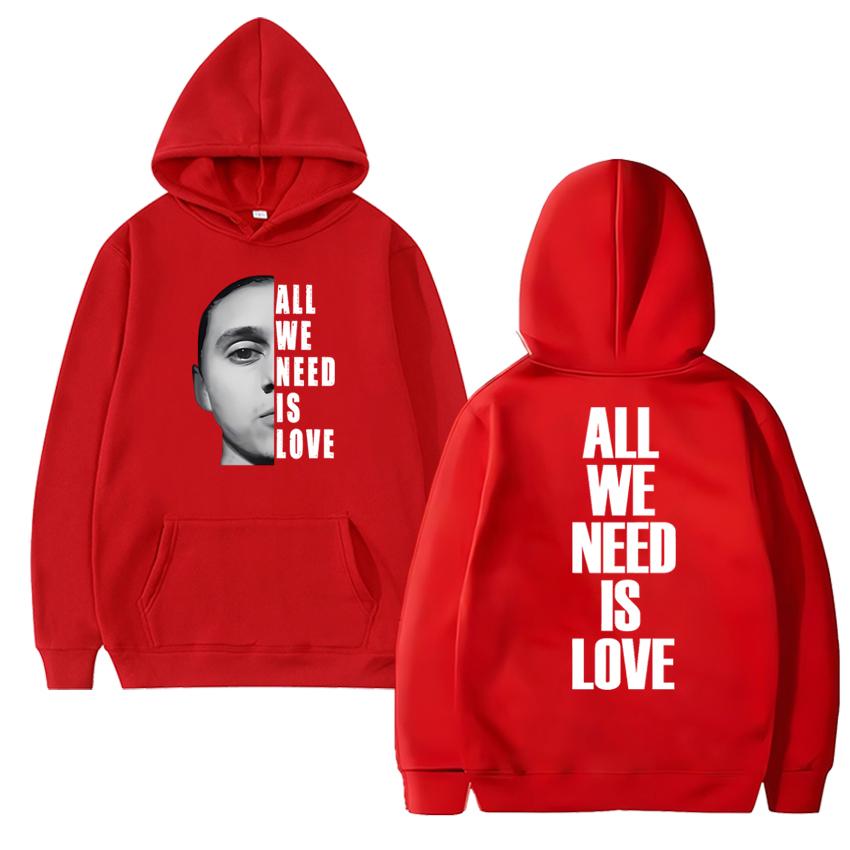 Singer Canserbero All We Need Is Love Song Double Sided print Hoodie Men women hip hop punk streetwear Unisex Fleece Sweatshirt