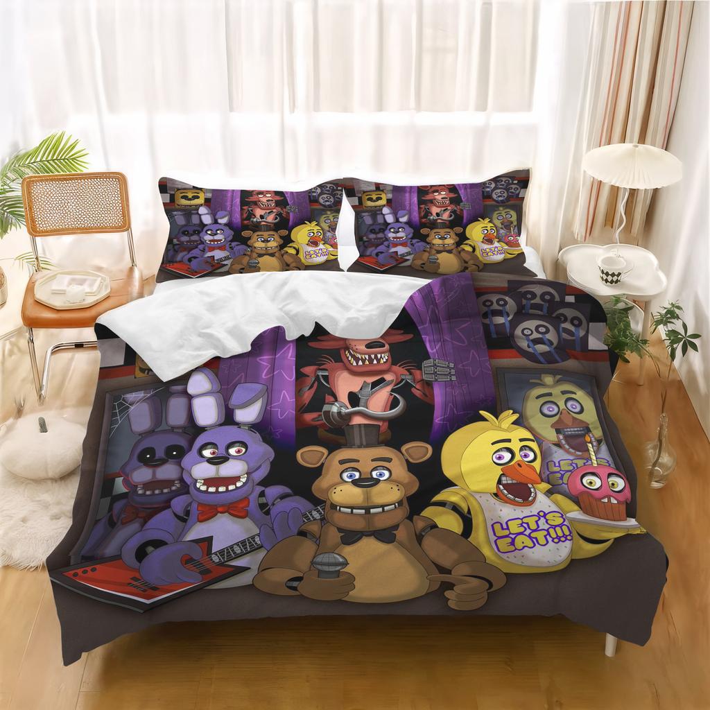 Baby Cartoon Duvet Cover Freddie's Midnight Children's Bedroom Set Quilt Covers Kids Bedding Set Holiday Gifts