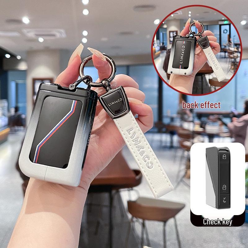 Lynk & Co nyckelskydd: Passar modeller 03, 06, 01, 05, 02, 09, 07 & 2025 - Metall- och High-End-alternativ finns tillgängliga.
