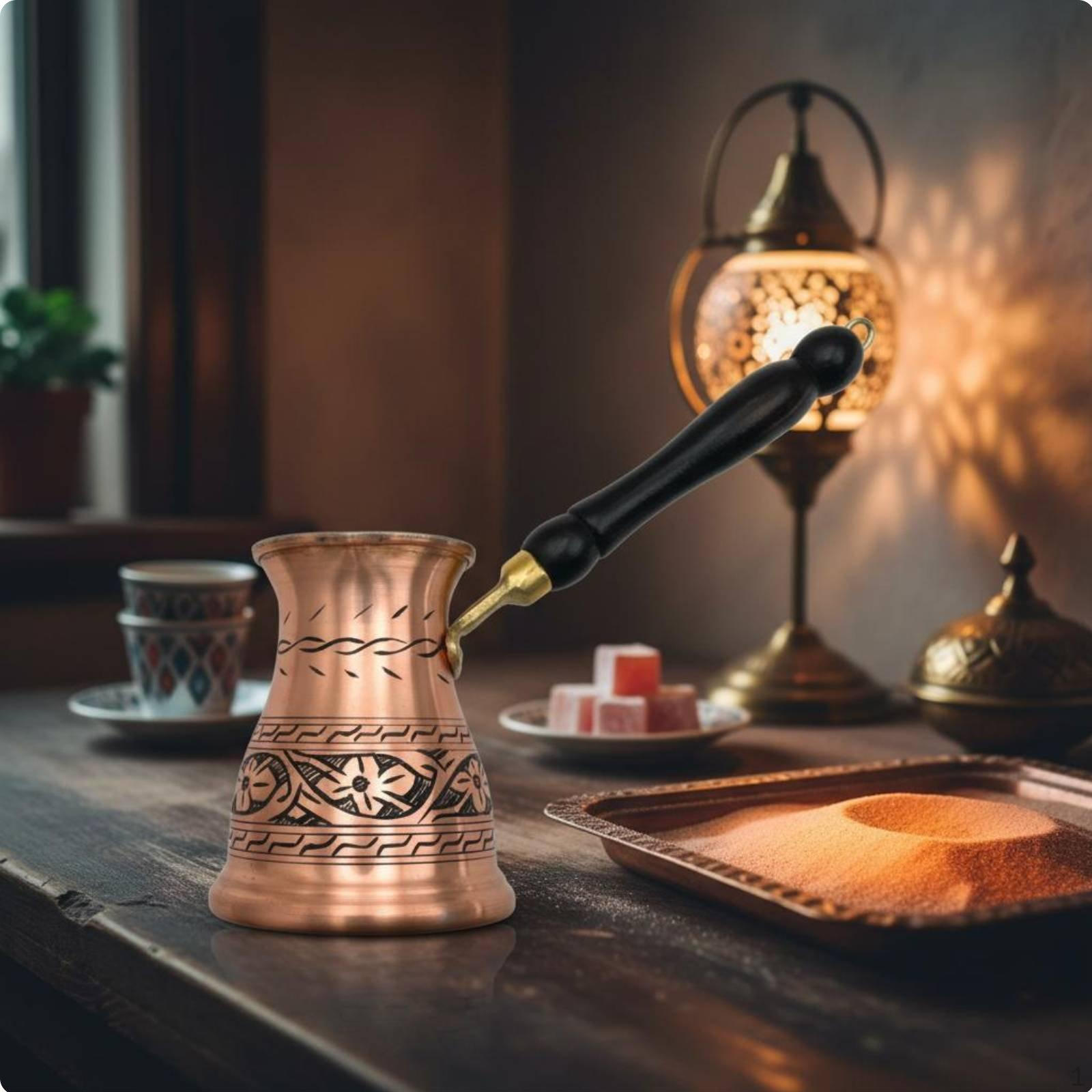 Turku Kafijas Pods Tradicionāla Meistarība Skārda
