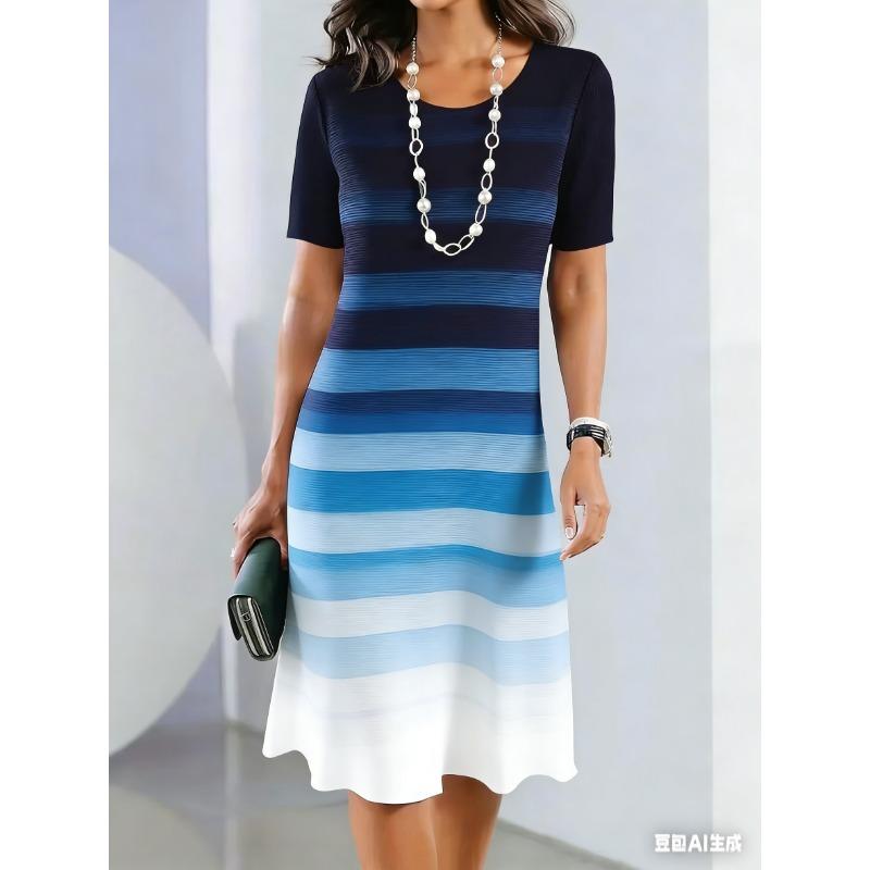 Women s short-sleeved floral print dress S