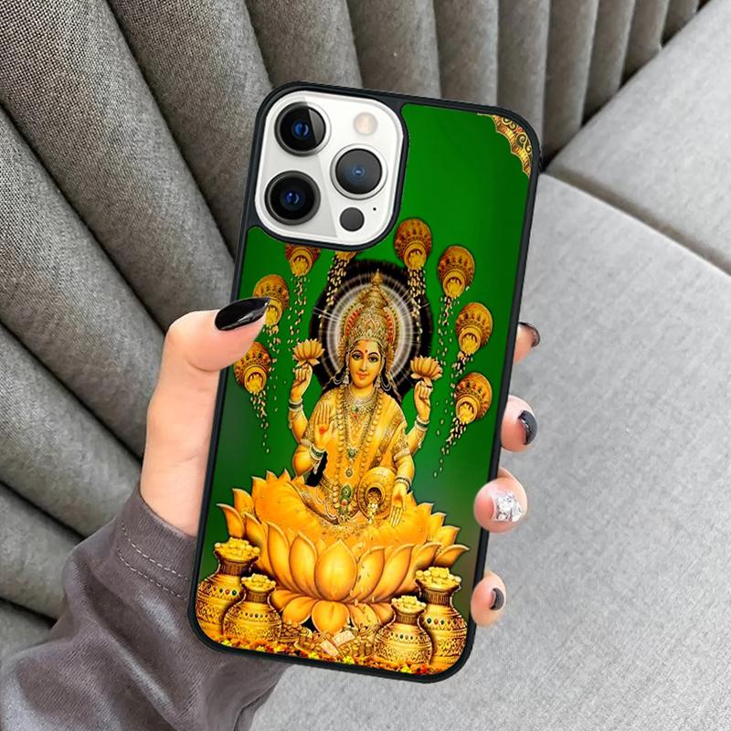 Lakshmi Hindu Goddess Phone Case For iPhone 17 Air 16 16e 15 13 14 Pro Max 11 12 Plus 2022 MAX Shell Cover coque