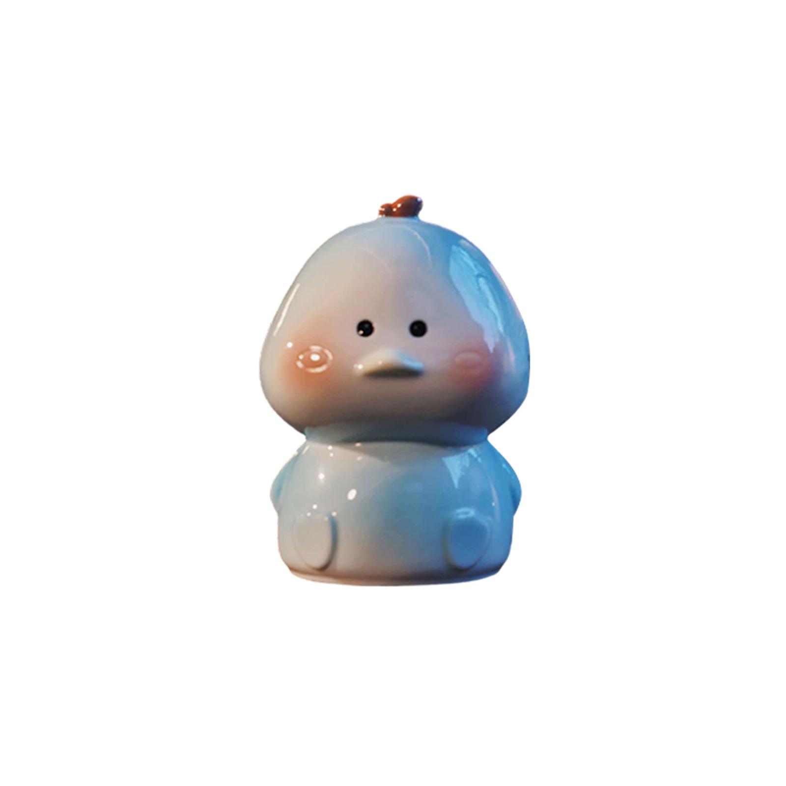 

Ceramic Cartoon Figurine Decorative Ornament for Home Office Desk Shelf Display Collectible Art Sculpture Gift One Size