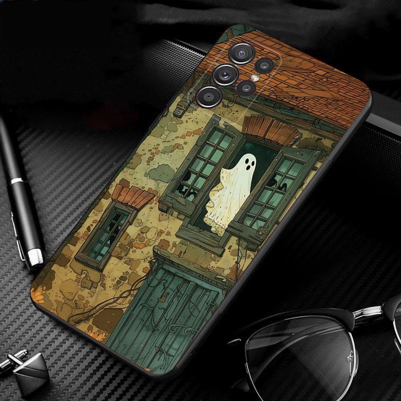 

Phone Case For Samsung Galaxy S26 S25 S24 S23 S22 S21 Ultra S24 S23 S22 S21 S25 Plus S24 FE Cute Cartoon Ghost S25Ultra